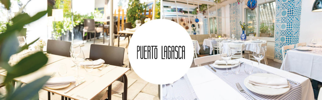 Terraza e interior del restaurante Puerto Lagasca, aires de mar en Madrid