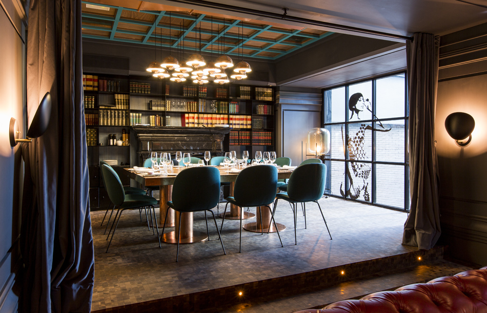Salón privado del restaurante Tatel Madrid. Uno de los múltiples espacios privatizables de los que dispone el restaurante. Uno de los mejores restaurantes con privado de Madrid